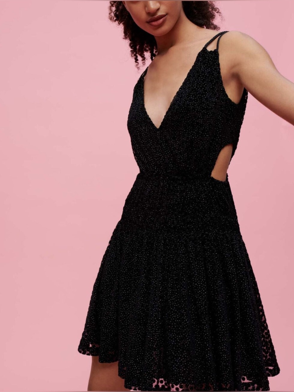 Maje | Women's Sleeveless Velvet Feather Dress Size US Small FR 36 - Picture 3 of 10